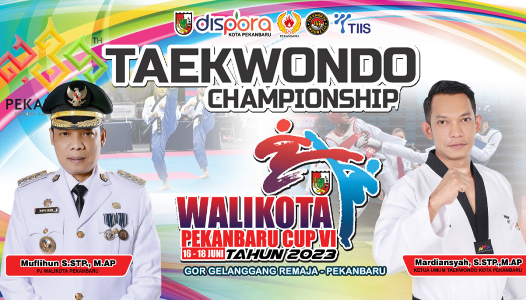 Taekwondo Wali Kota Pekanbaru Cup Digelar di Gelanggang Remaja