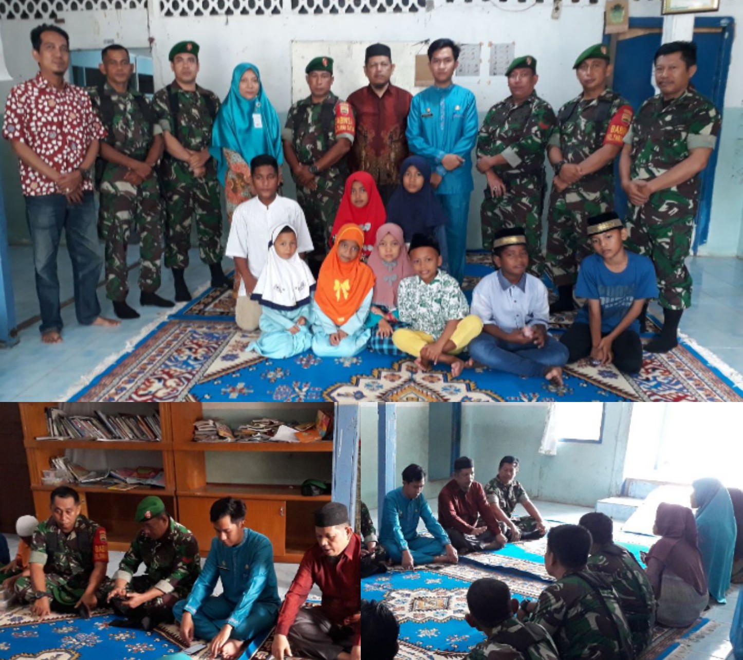 Babinsa Kodim 0301 Pekanbaru Komsos Ke Panti Asuhan Mufarridhun Kelurahan Tanahdatar