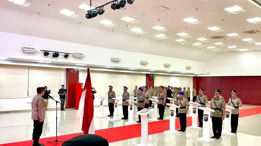 Lantik Sejumlah Pejabat Utama dan Kapolres, Ini Pesan Kapolda Riau