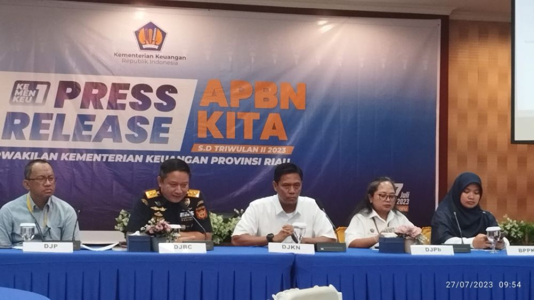 Realisasi Belanja APBN di Riau Rp13,3 Triliun hingga Juni 2023