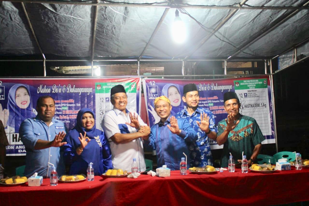 Bagus Santoso bersama Alfedri Akhiri Kampanye Dialogis di Desa Sabak Permai