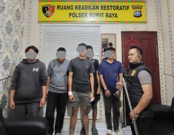 Polisi Gagalkan Aksi Tawuran Remaja di Pekanbaru