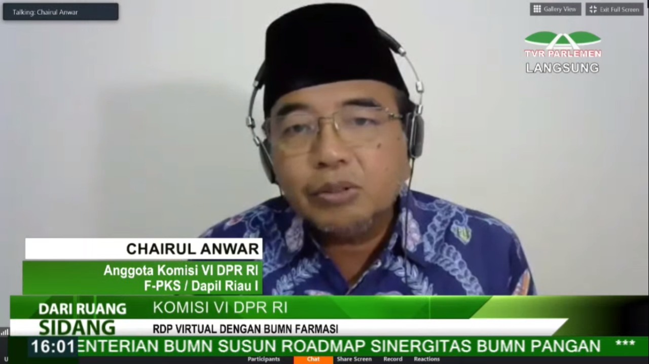 Senator Asal Riau Berharap Pandemi Covid-19 Menjadi Momentum Kemandirian Industri Farmasi