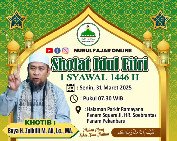 Wako dan Wawako Akan Salat Id di Lapangan Ramayana Panam