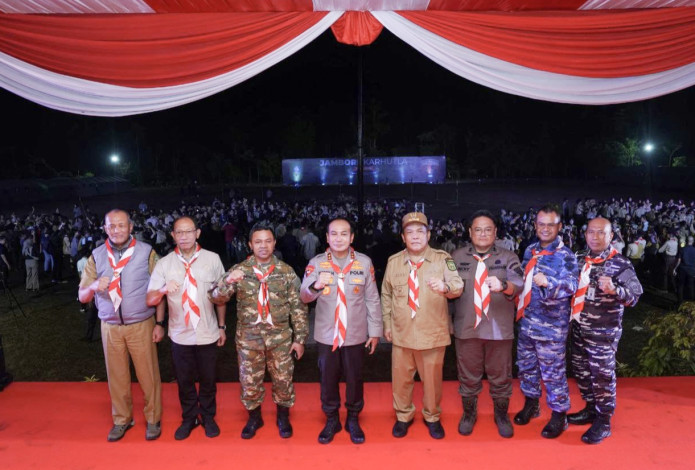 Momen Kebersamaan Malam Penutupan Jambore Karhutla 2025, Gubri Serukan Jaga Alam