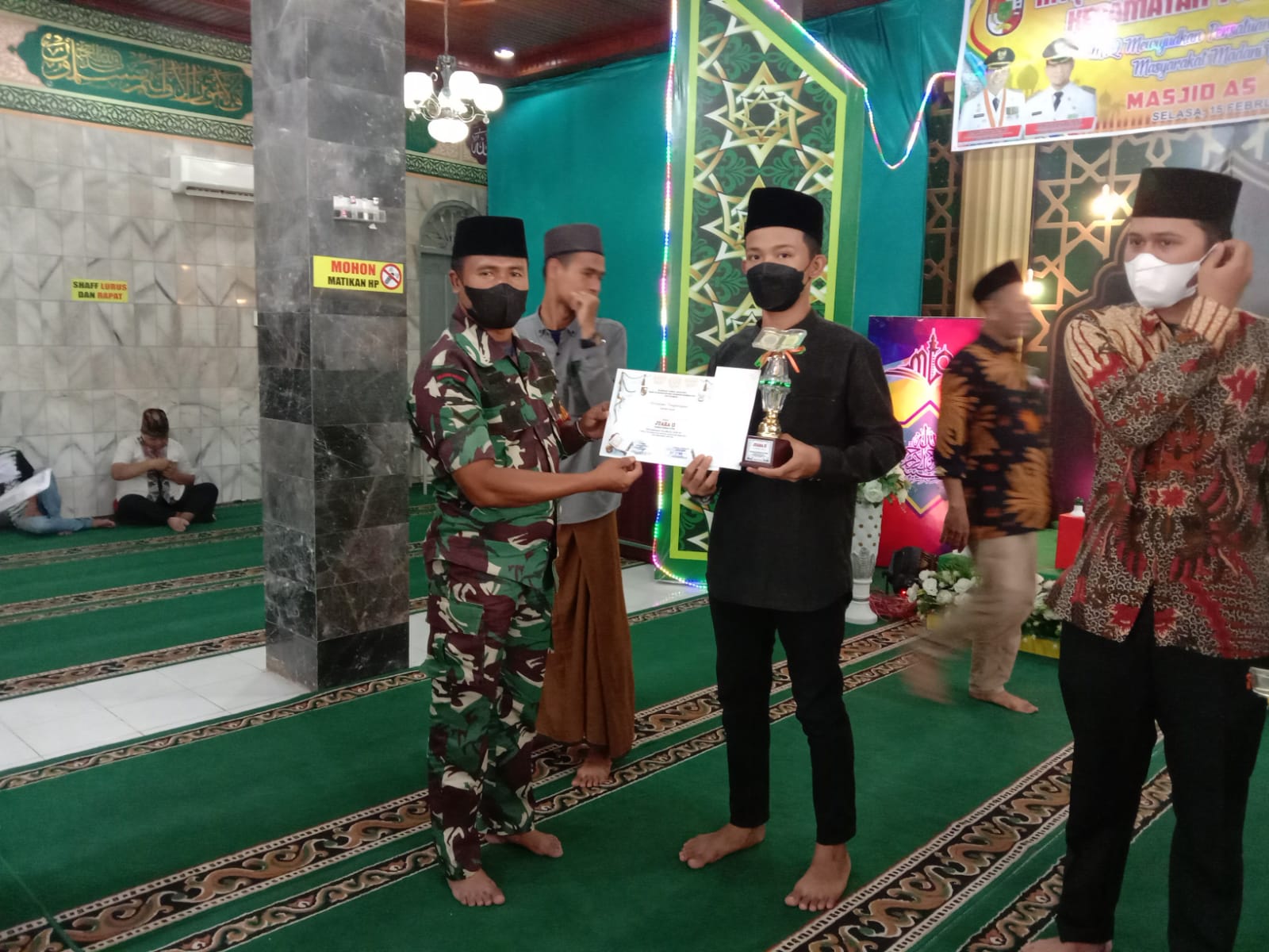 Babinsa Hadiri Pembukaan MTQ Tingkat Kelurahan Kotabaru