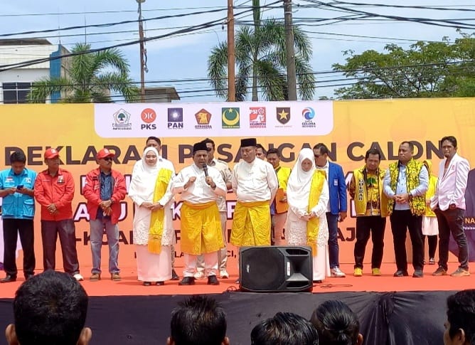 Koalisi Pelalawan Maju Deklarasi Di Lapak Pangker