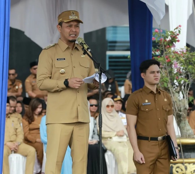 Sambut Baik Arahan Walikota Agung Nugroho, Kepala BPKAD Pekanbaru Ikuti Apel Gabungan Perdana