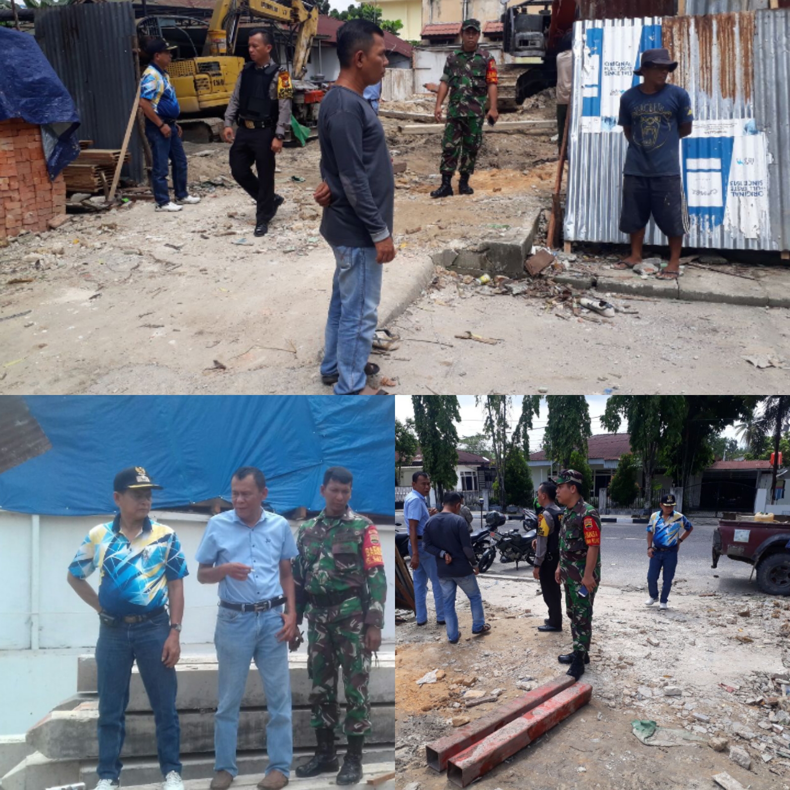 Warga tak Nyaman, Babinsa Bersama Lurah Sumahilang  Sambangi Pembangunan Gedung