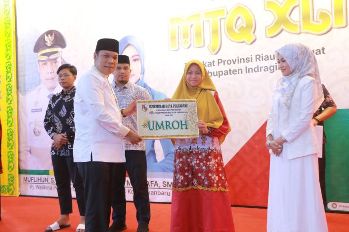 Tepati Janji, Pemko Pekanbaru Beri Hadiah Umrah untuk Juara MTQ Riau