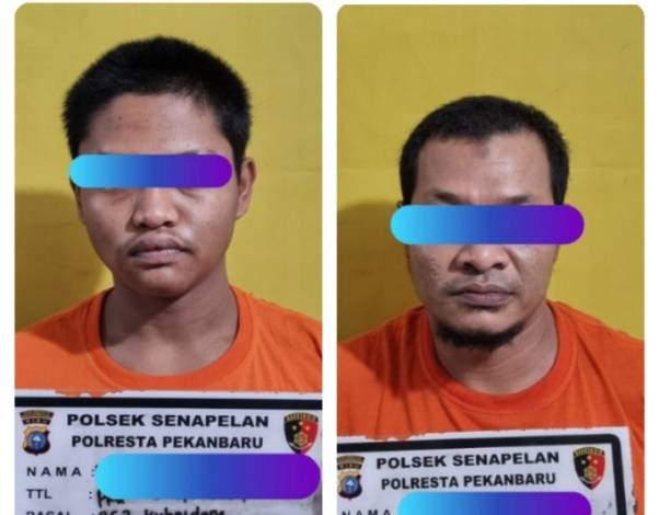 Terekam CCTV, Dua Maling Spesialis Toko di Pekanbaru Ditangkap Polisi