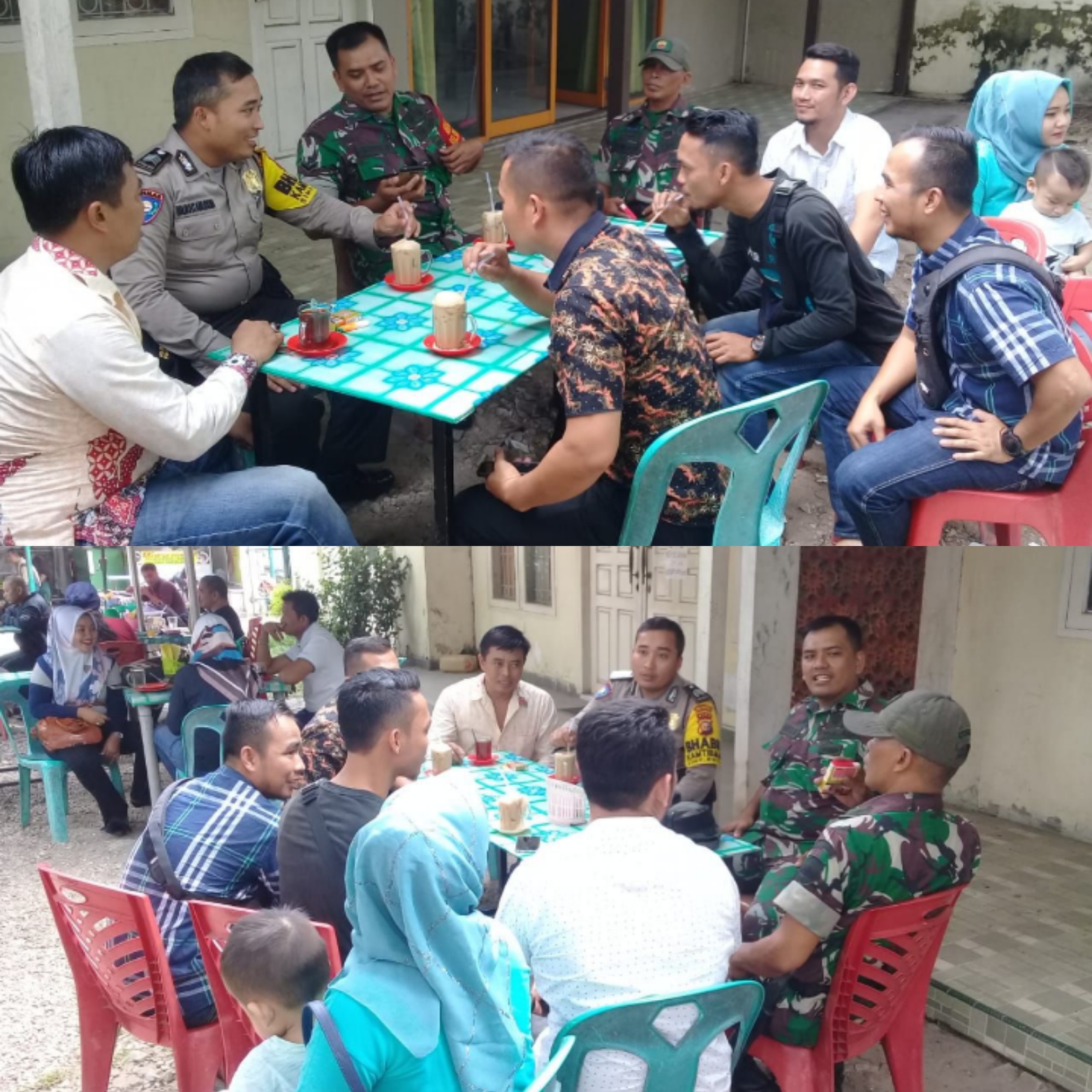 Babinsa Simpang Empat Komsos & Silaturahmi RT dan Ketua Pemuda 