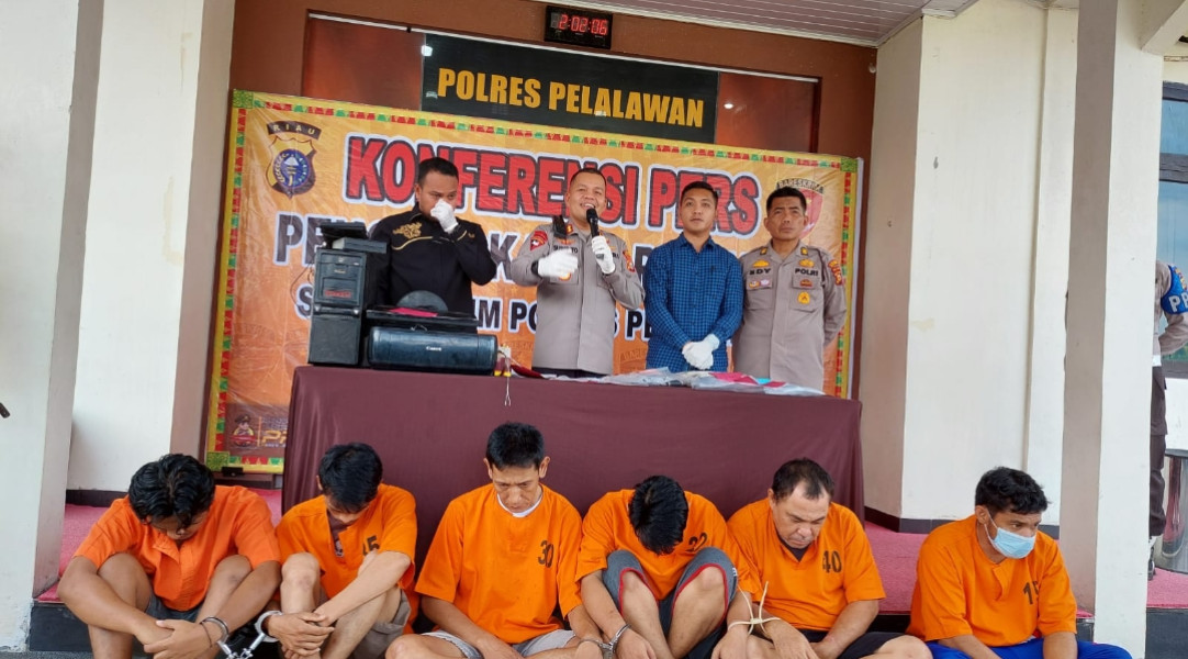 Tiga Kasus Pidana Menonjol Berhasil Diungkap Polres Pelalawan