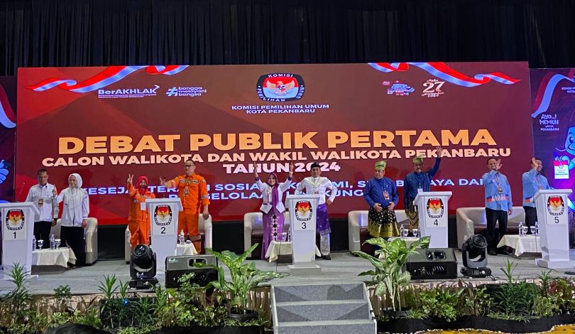 Debat Publik Pertama, Ini Visi Misi 5 Paslon di Pilwako Pekanbaru