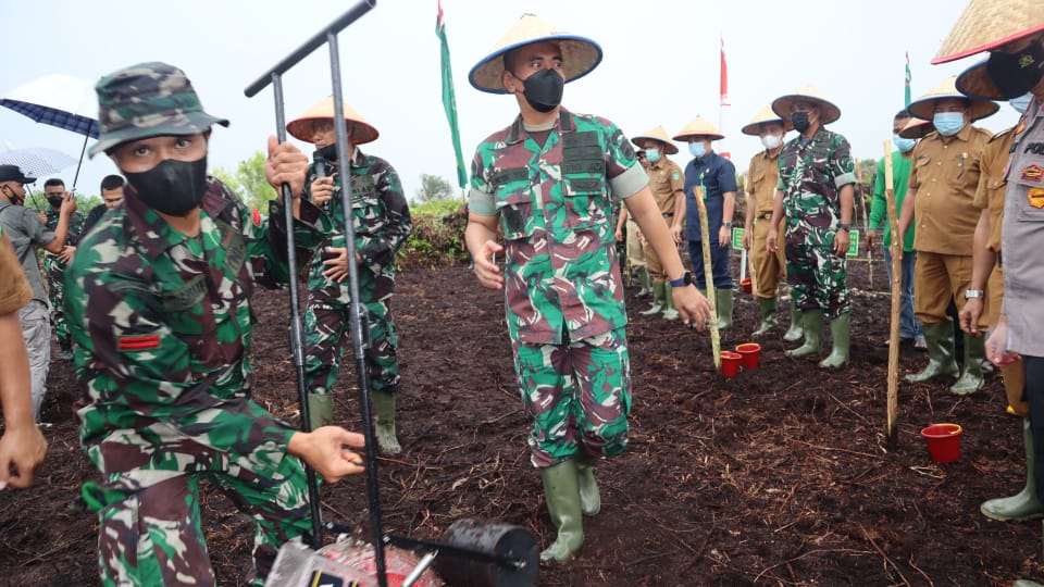 Launching Program Ketahanan Pangan, Kodim Bengkalis Siapkan Lahan 90 Ha buat Majukan Ekonomi Petani