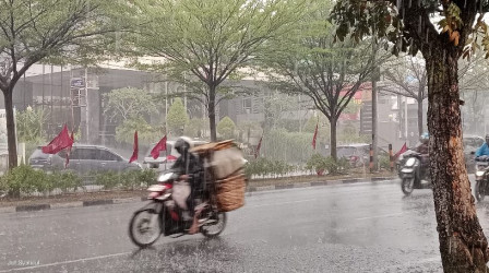 BMKG: Riau Berpotensi Hujan Disertai Petir dan Angin Kencang Hari Ini