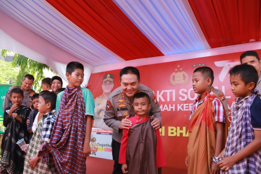 Menyambut Hari Bhayangkara ke-77, Polda Riau Laksanakan Sunnat Massal