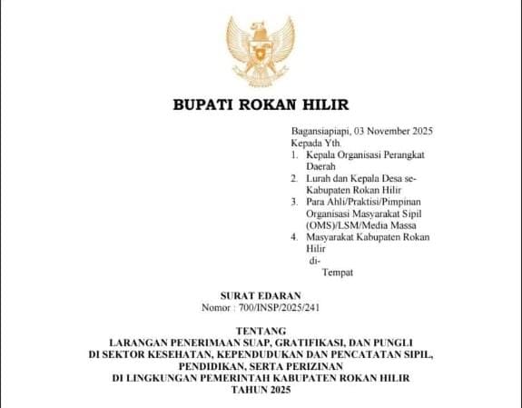 Bupati Bistamam Terbitkan SE Tentang Larangan Pungli
