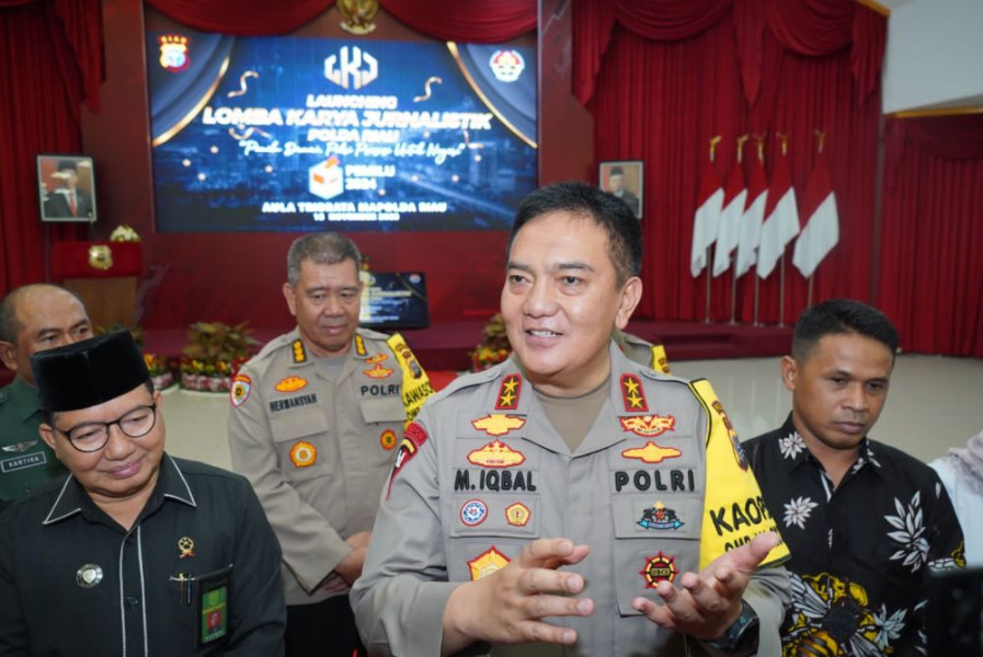 Kapolda Riau Launching Lomba Karya Jurnalistik Pemilu Damai 2024
