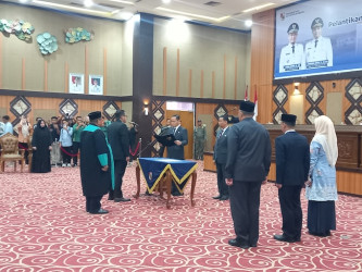 Walikota Lantik Adi Darma Jabat Direktur RSD Madani, Tekankan Kontrak Kerja Tercapai