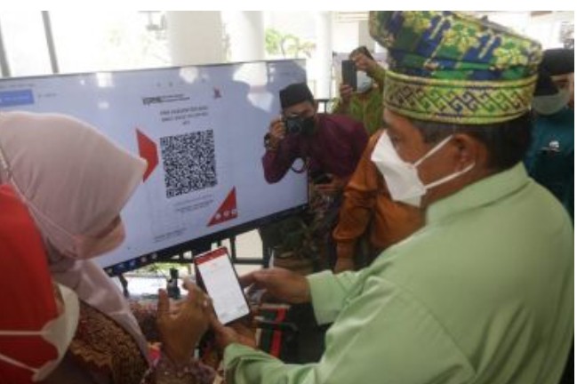 Sempena Hari Jadi Ke -22 Kabupaten Siak Bayar Tiket Masuk Istana Siak dan PBB P2  Pakai QRIS BRK