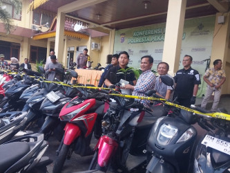 Polresta Pekanbaru Ringkus 11 Pelaku Curanmor, Sita 22 Motor Curian dari Penadah