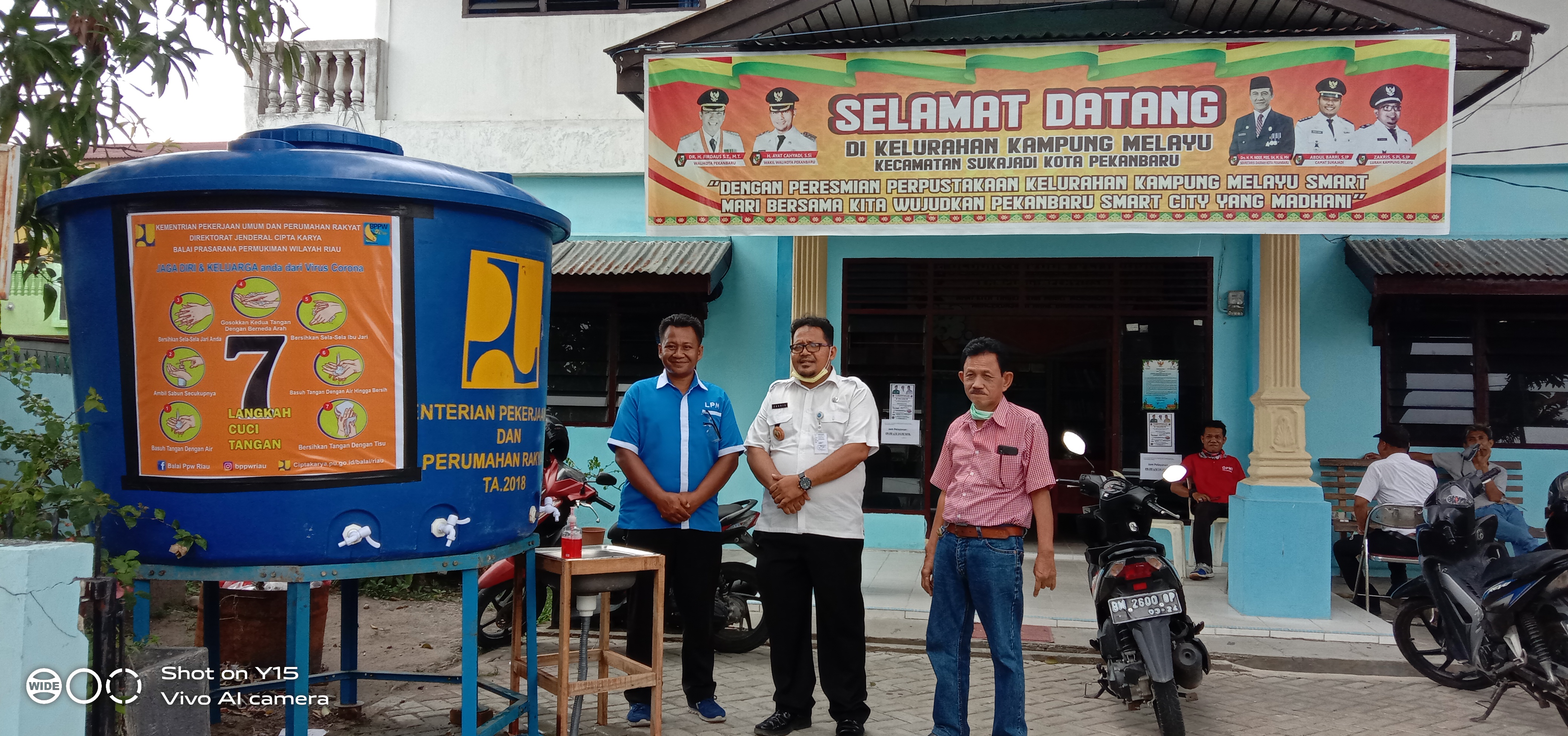 Kampung Melayu Sediakan Tangki Air Raksasa Dan Sabun Pencuci Tangan, Ini Penampakannya