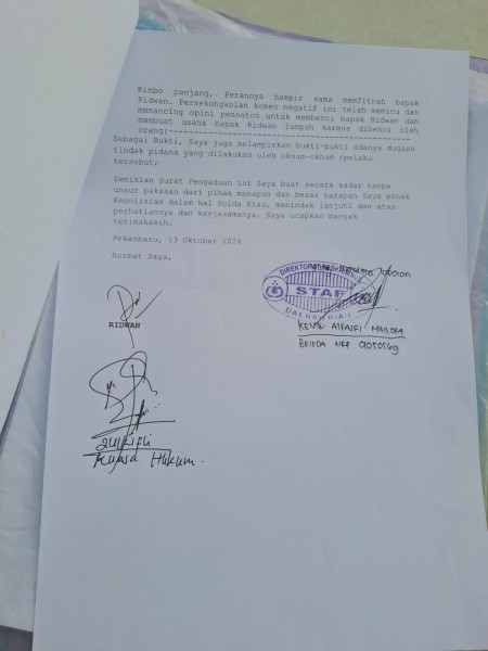 Mahasiswa UIN Suska Dilaporkan Pedagang Siomay ke Polisi