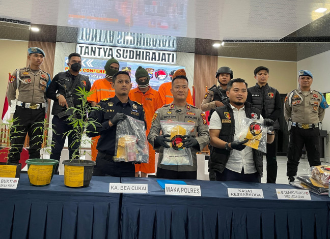 Sat Narkoba Bengkalis Ungkap Dua Perkara Narkotika, Amankan 1,5 Kg Sabu dan Ganja
