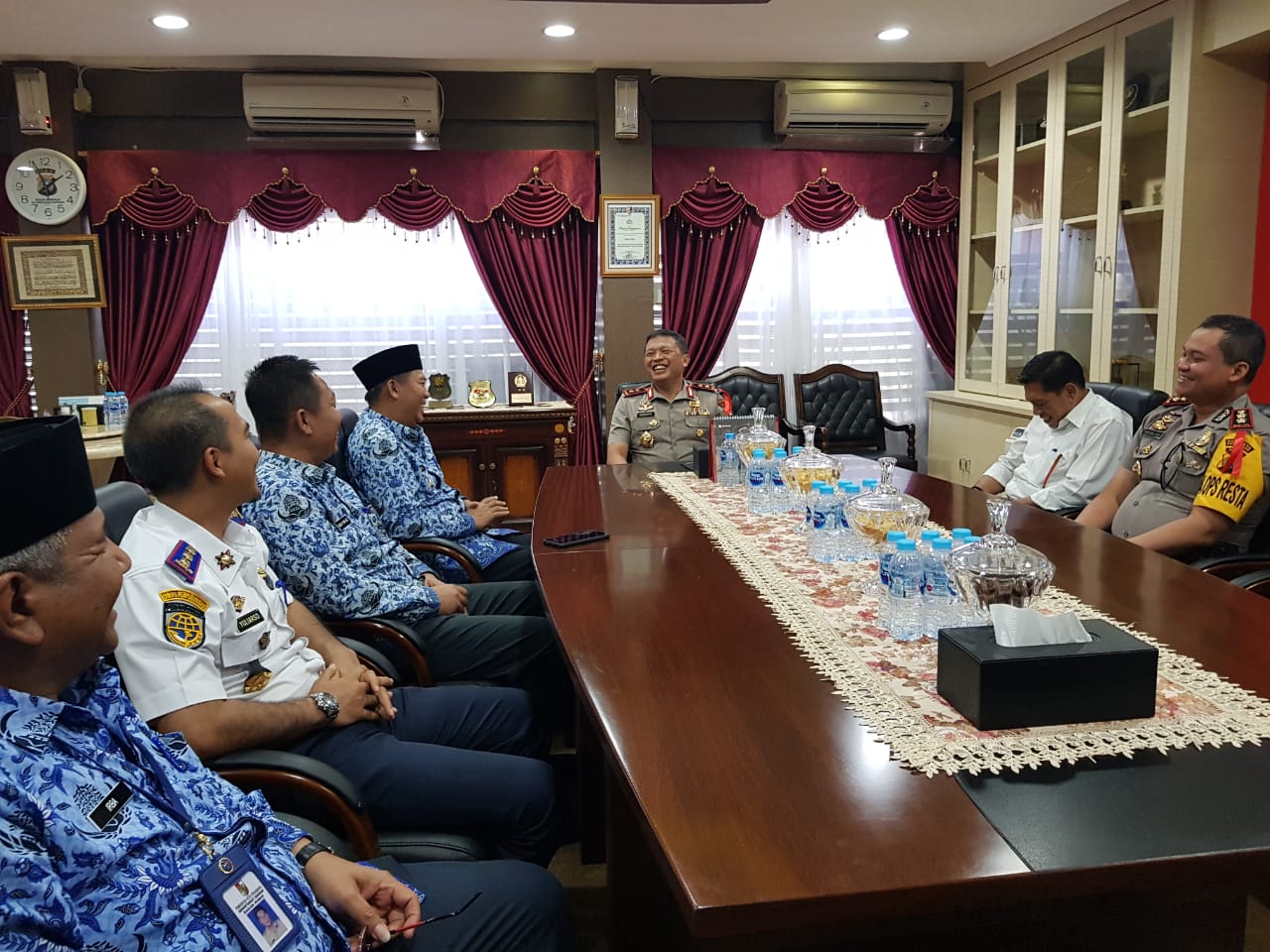 Sinergitas Pembangunan dan Keamanan di Pekanbaru, Walikota Sambangi Kapolda Riau