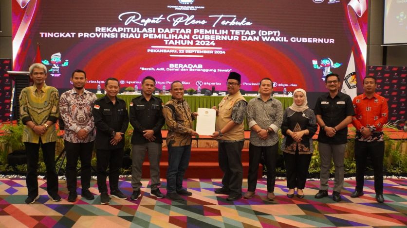 Ada Kenaikan, Total DPT Riau untuk Pilkada Serentak Ditetapkan 4.827.022