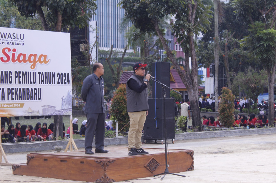 Apel Pengamanan TPS Pemilu 2024, Pj Wali Kota Pekanbaru Ajak Semua Pihak Bersinergi
