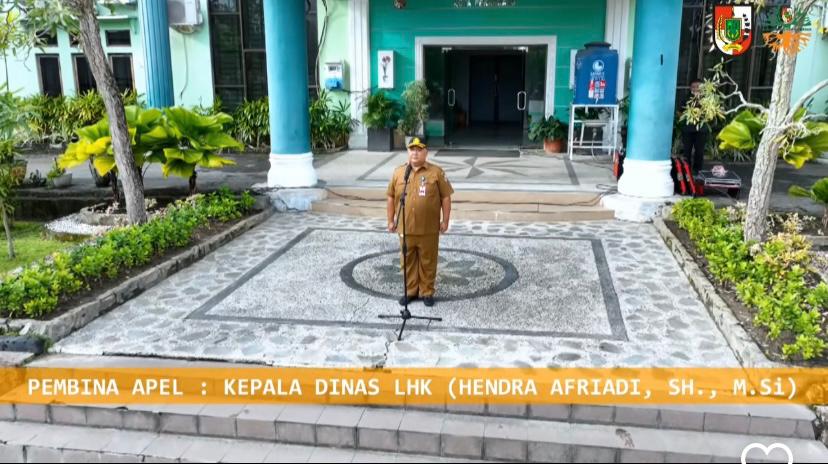 Kepala DLHK Pekanbaru Hendra Afriadi Pimpin Apel Senin Pagi