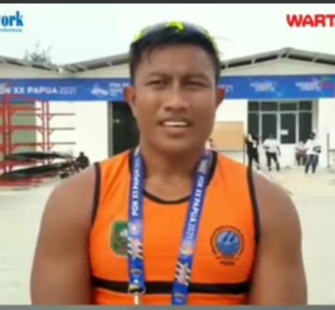 Medali Emas Perdana Riau dari Maizir Riondra Nomor Kayak 1000 M Putra 