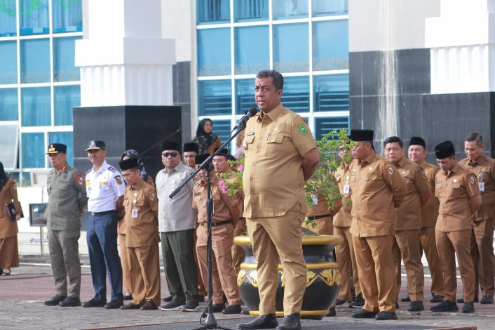 Apel Perdana di Tenayan, Ini Pesan Pj Walikota Roni Rakhmat