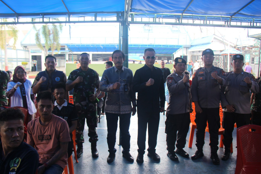 Lapas Pekanbaru Tes Urine 489 Warga Binaan, Dukung Program Aksi Kemenimipas 2026