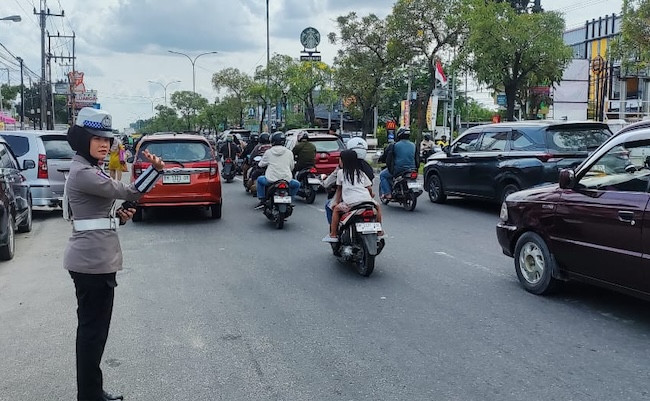 Libur Panjang, Ditlantas Polda Riau Tempatkan Personel di Titik Padat Lalu Lintas