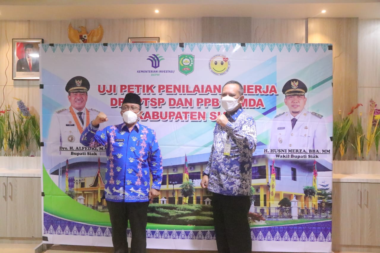 Uji Petik Penilaian Kinerja DPMPTSP Kabupaten,DPMPTSP Kab Siak Masuk 9 Besar .