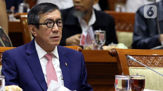 Menteri Yasonna Sebut Tas Semua Koruptor Usia 60 Tahun Keatas Bisa Bebas