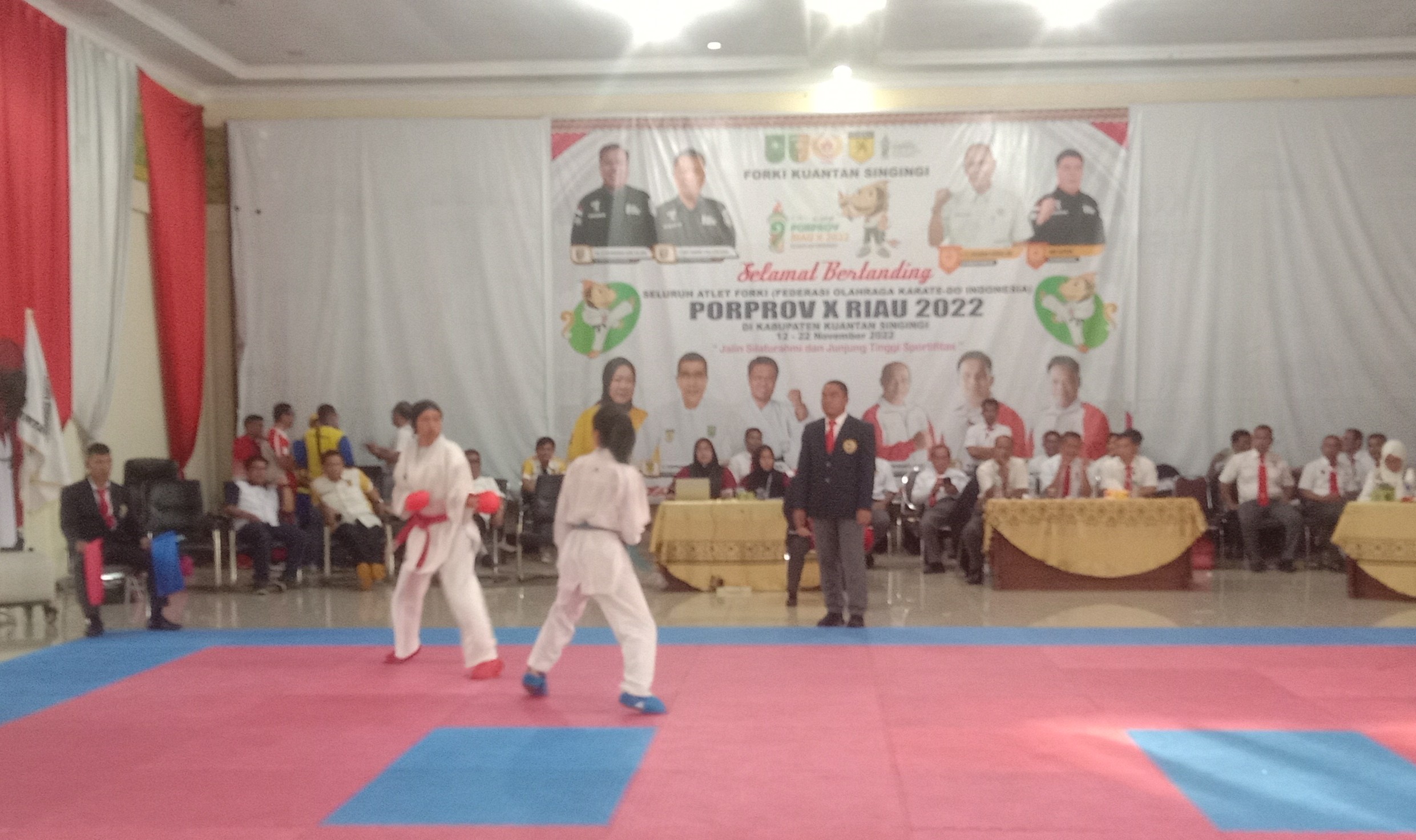 Porprov Riau 2022, Hari Pertama Pertandingan Cabor Karate, Kota Pekanbaru Sabet Empat Keping Medali 