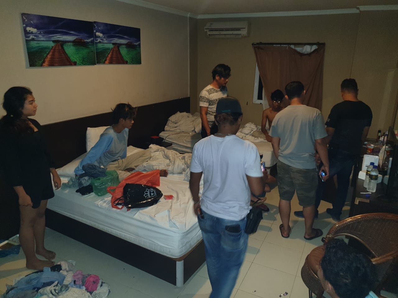 Belasan ABG Diamankan Pesta Narkoba di Hotel Sukajadi