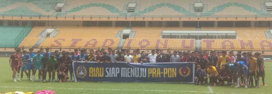 MENUJU PON XXI 2024, Besok, Asprov PSSI Riau Serahkan Nama Skuad 200 Persen ke KONI Riau 