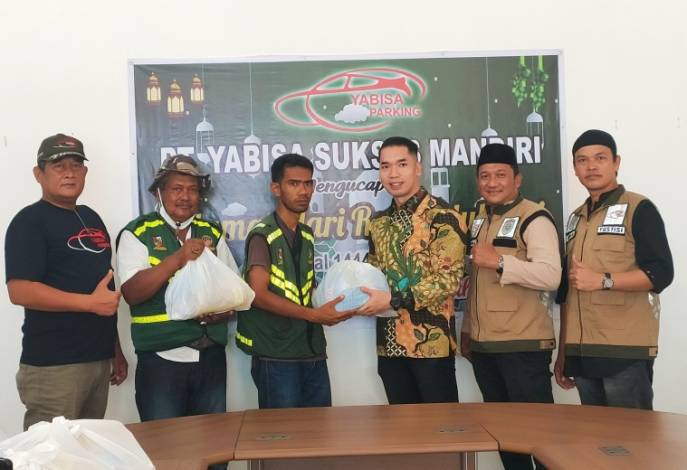 1.000 Juru Parkir di Pekanbaru Dapat Bantuan Paket Idul Fitri