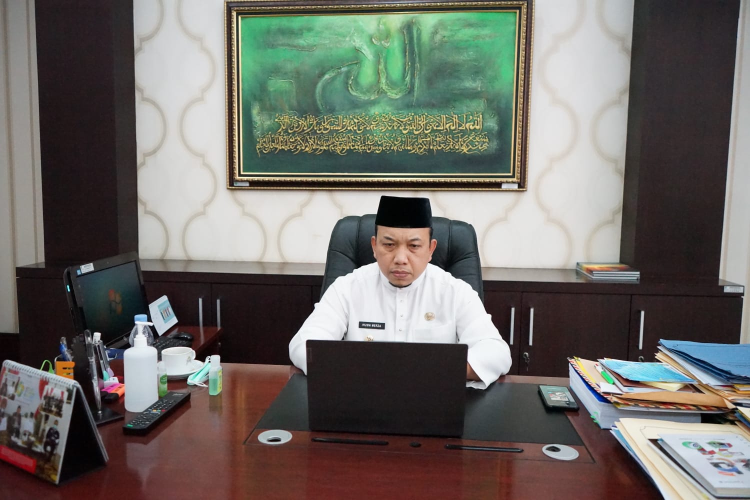 Wabup Husni Hadir Pada Virtual Puncak Peringatan HUT Ke - 17 DPD RI 