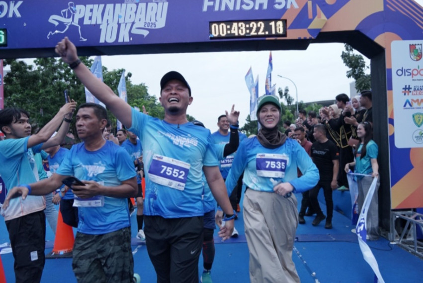 Pekanbaru 10K 2025 Tegaskan Komitmen Green City, Jalur Lomba Tetap Bersih
