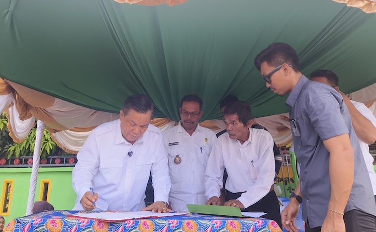 Bangunan SMK di Balai Jaya, Pemprov Riau Terima Hibah Tanah 1,2 Ha
