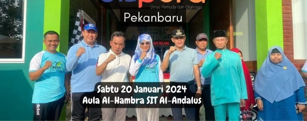 Kadispora Pekanbaru Hadiri Jalan Santai di Sekolah Islam Terpadu Andalusia