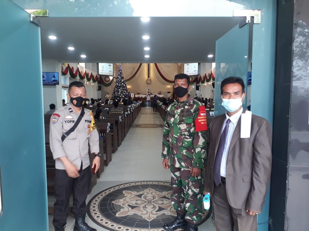 Serda Khairuddin Monitoring Ibadah Awal Tahun HKBP Kota 