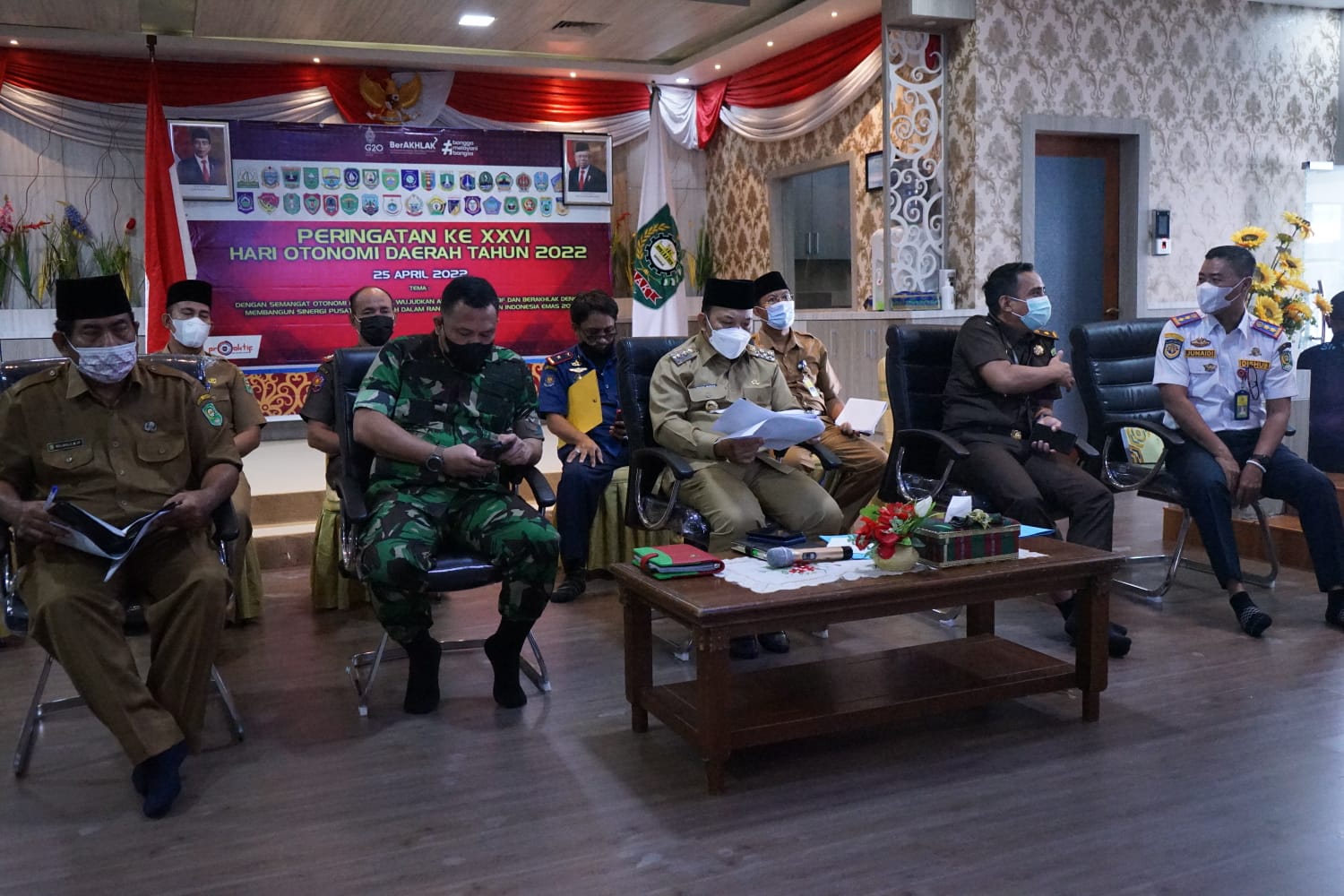 Hadapi Mudik dan Lebaran 1443 H,  Wabup Husni Rakor Bersama Gubernur Riau