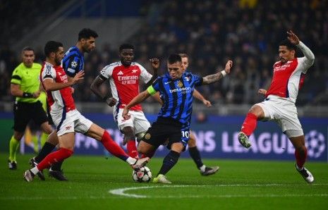 Liga Champions: Arsenal Gagal Bawa Pulang Poin dari Kandang Inter Milan